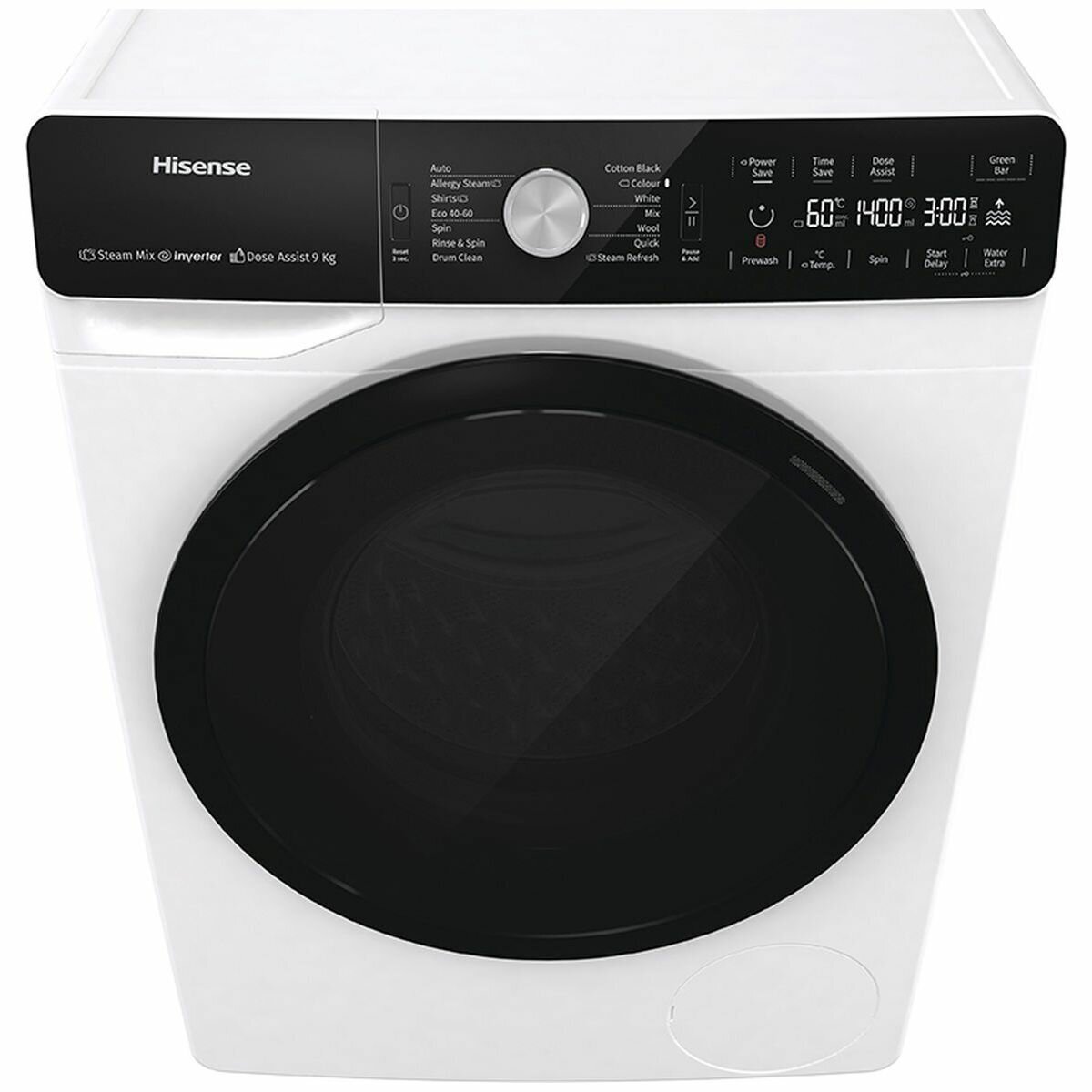 Hisense 9Kg PureStream & Dose Assist Front Load Washing Machine HWGA9014 hero image