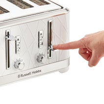 Russell Hobbs Structure 4 Slice Toaster White RHT334WHI hero image