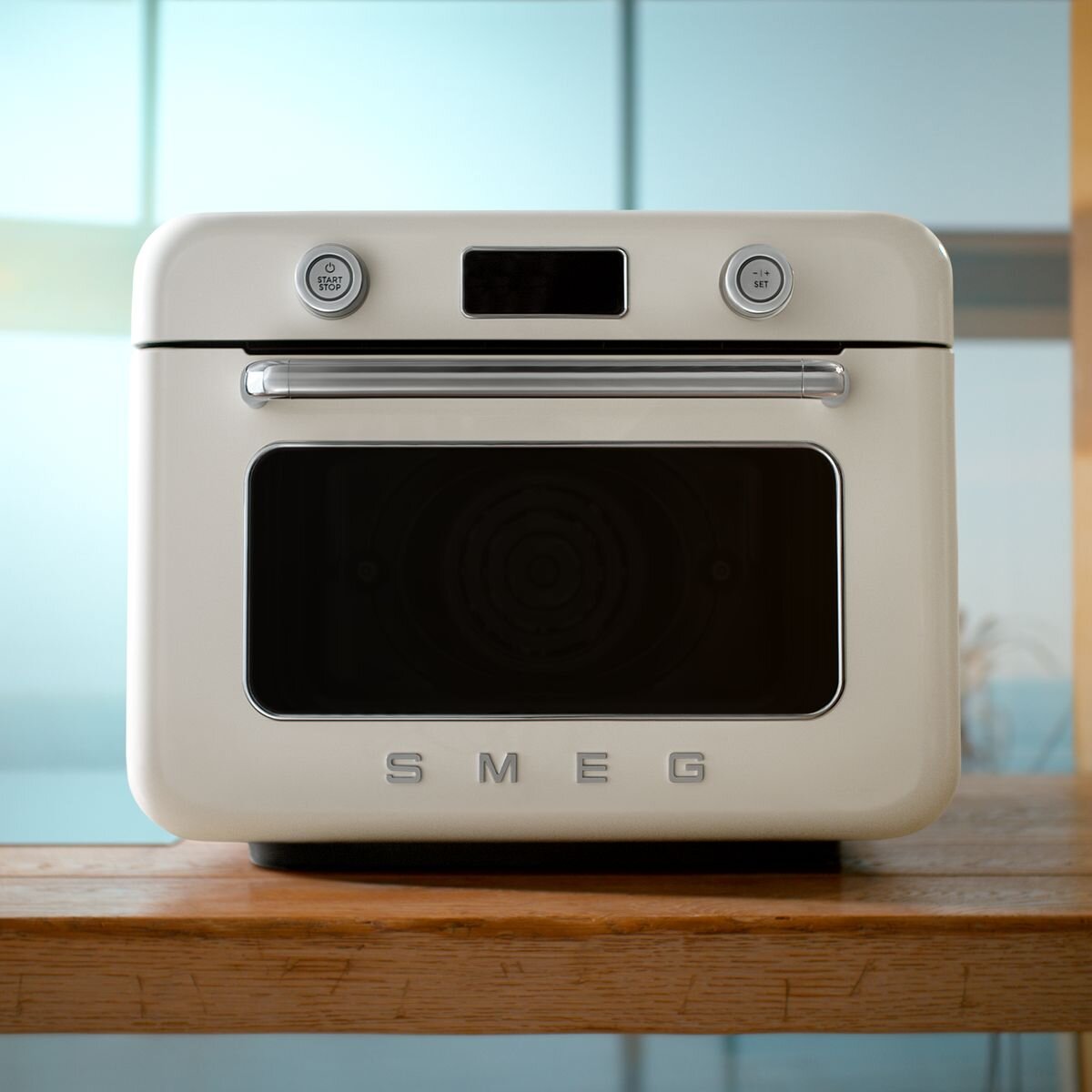 SMEG Retro Style Benchtop Combi-Steam Oven Cream COF01CRAU hero image