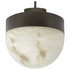 CTO Lighting Lucid 300 Pendant - Alabaster and Bronze  LUCPE3HABZ image NaN