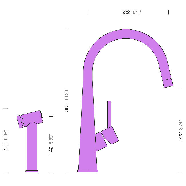 Abey 528006 Schock Alfresco Conos Pro Mixer Tap hero image
