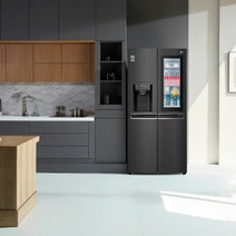 LG 508L Slim French Door Fridge Matte Black GF-V570MBLC hero image