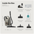 Miele Guard L1 Comfort XL Bagged Vacuum Cleaner,-Titanium Pearl Finish-12697000 image NaN