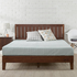 Zinus Queen Deluxe Solid Wood Bed Frame Dark Brown AU-PWPBBHE-12Q image NaN