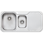 Oliveri PE301 Petite 1 and 1/2 Bowl Right Hand Drainer Topmount Sink hero image