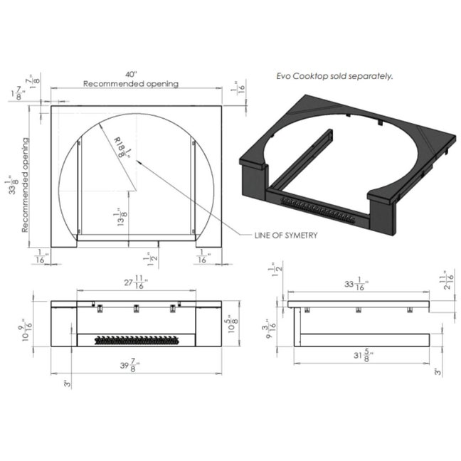 Evo Trim Kit for Affinity 30G 11-0123-ATK | Appliances Online