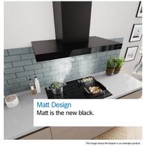 Bosch 90cm Series 6 Canopy Rangehood Matt Black DWB97DN65A hero image