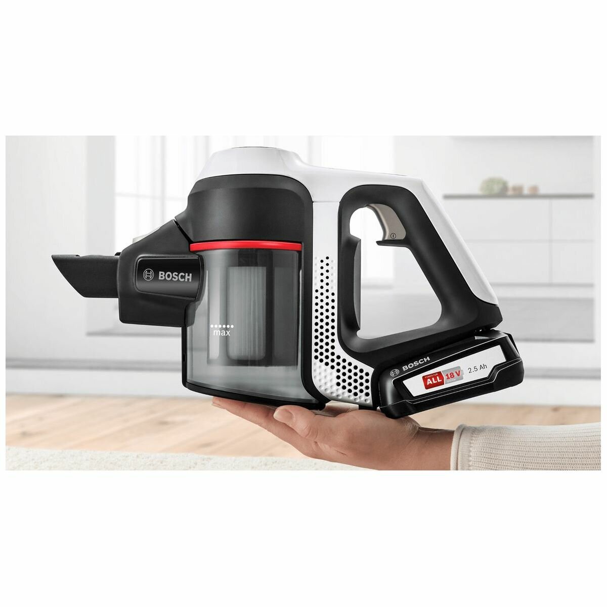 Bosch Serie 6 Rechargeable Stick Cordless Vacuum Cleaner White