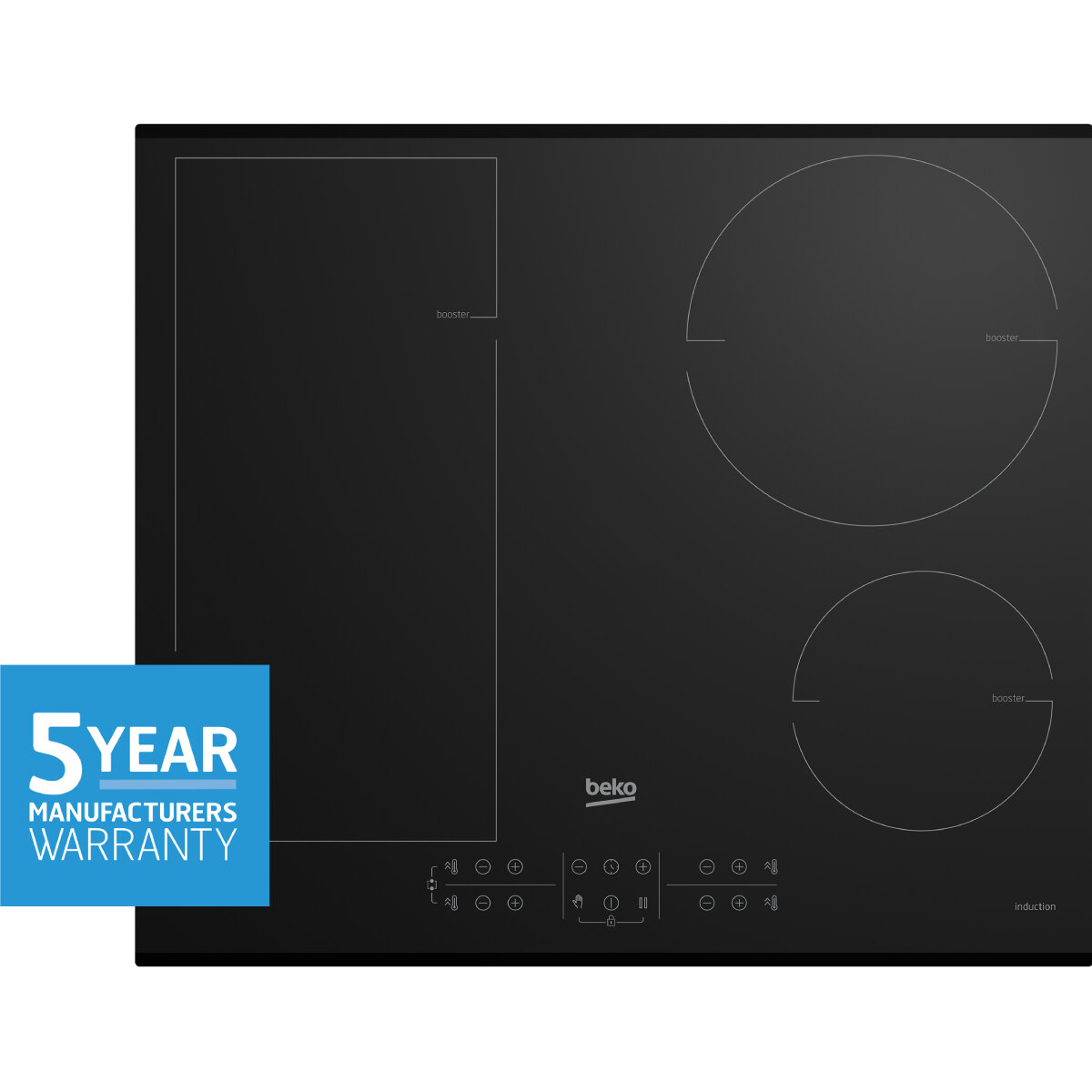 Beko 60cm Induction Direct Access Touch Control Cooktop BCT600IG hero image