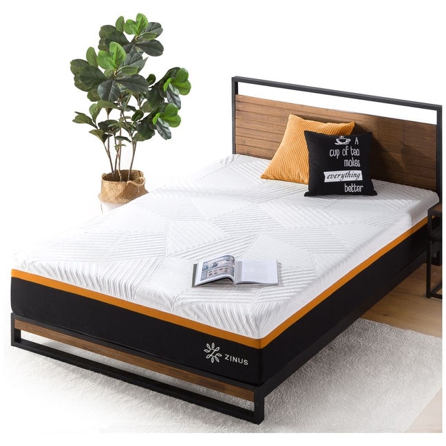 Spring 30cm Zinus Deluxe 30cm Hybrid Pocket Spring 3 Zone Memory Foam Mattress ...