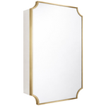 Turner Hastings Claremont 80x50 Bathroom Mirror Shaving Cabinet Brushed Brass CL405SC-BB hero image