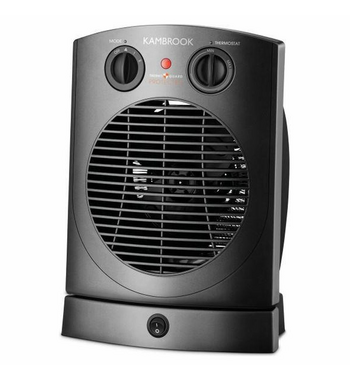 Kambrook 2.4KW Electric Fan Heater KFH660GRY | Appliances Online