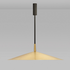 CTO Lighting Tinto Large Pendant Light - Satin Brass Shade with Dark Bronze Drop Rod TINPELSBBZ image NaN