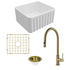 Turner Hastings Novi 50 Butler Sink Pack with Brushed Brass Naples Pull Out Mixer Tap and Accessories PKG033 image NaN