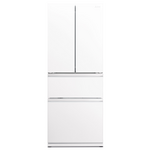 Mitsubishi Electric LX Series 442L French Door Glass Refrigerator Glacier White MR-LX442EX-GWH-A hero image