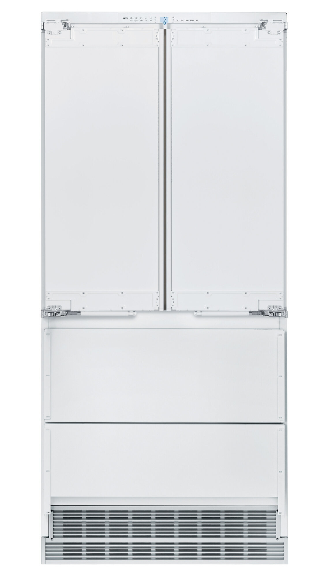 Integrated french store door fridge