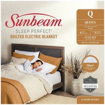 Sunbeam Sleep Perfect Quilted Electric Blanket Queen BLQ5451 hero image