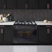 ILVE 90cm Nero Lusso Freestanding Dual Fuel Oven/Stove L096WMP/MGD hero image