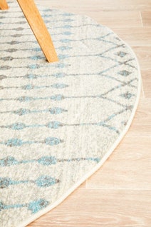 Rug Culture Evoke Small White Rug 150X150CM - EVO-260-WHI-150X150 hero image