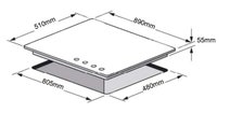 Omega OCG90XB 90cm Natural Gas Cooktop hero image