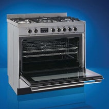 Haier 90cm Freestanding Dual Fuel Cooker Stainless Steel HOR90S9MSX1 hero image