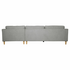 Ostro Esperence Three Seater Right Hand Chaise Sofa Steel U501SARHFCSXSHX image NaN
