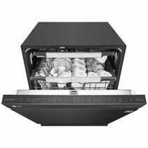 LG 60cm 15 Place QuadWash Built Under Dishwasher Matte Black with TrueSteam XD3A25UMB hero image