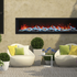 Remii 65 Inch Deep Indoor Built-in Electric Fireplaces with Black Steel Surround 102765-DE image NaN