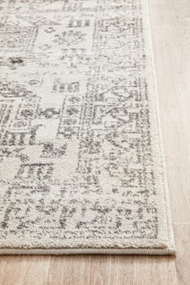 Rug Culture Chrome Large Silver & Off White Rug 400X80CM - CRO-ADD-SIL-400X80 hero image