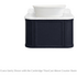 Turner Hastings Evara 75x53 Wall Hung Vanity with Real Marble Top To Suit Above Counter Basin Aegean Blue 1TH EV755-AB-1TH image NaN