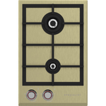 Spezialist 34cm 2 Burner Natural Gas Stainless Steel Plate Brass Surface Cooktop S30342SPBBRNG hero image