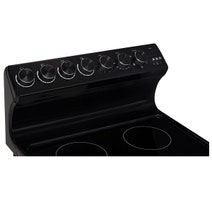 Euromaid 54cm Freestanding Electric Oven with Ceramic Cooktop Black EFS54RC-DCB hero image