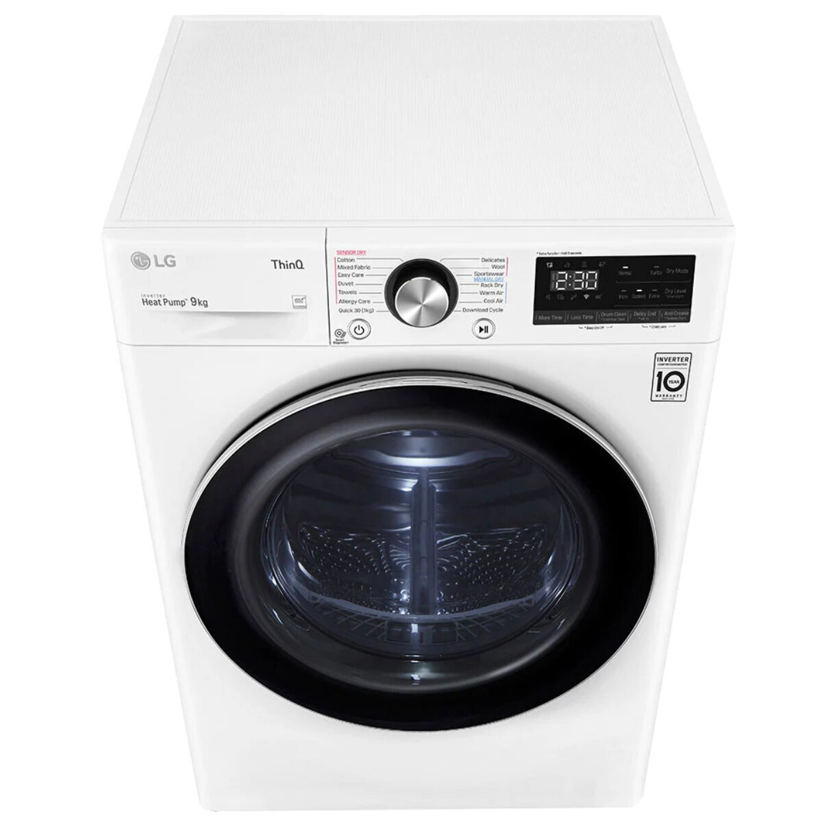 LG Series 9 9kg Heat Pump Dryer with Inverter Control DVH9 09W