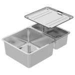 Abey Lago 1 and 1/2 Bowl Sink with Drainer Tray NL180 hero image