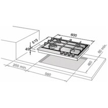 DeLonghi 60cm Natural Gas Cooktop DEGHSL60 hero image