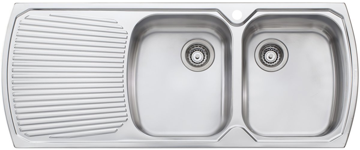Oliveri MO772 Monet Double Bowl Left Hand Drainer Topmount Sink hero image
