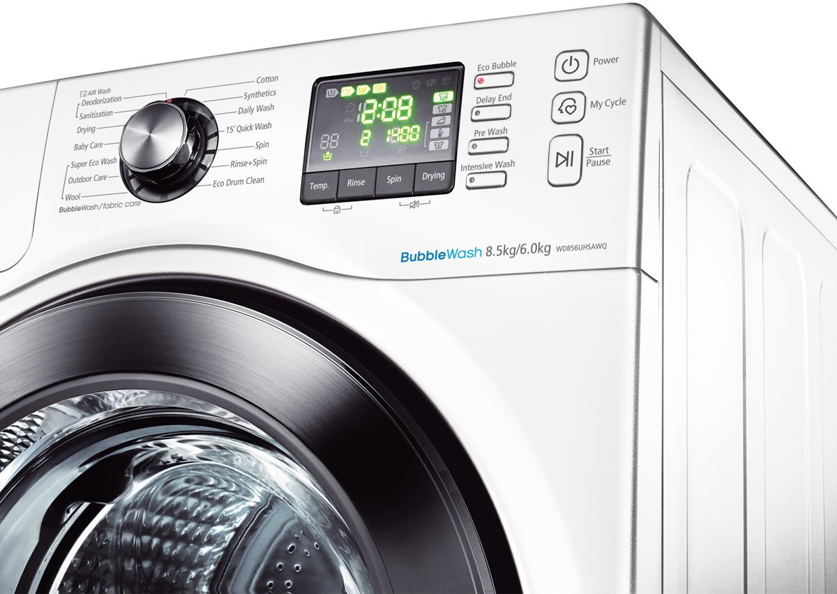 Samsung WD856UHSAWQ 8.5kg Washer 6kg Dryer Combo hero image