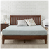 Zinus Queen Deluxe Solid Wood Bed Frame Dark Brown AU-PWPBBHE-12Q image NaN