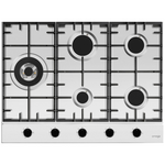 Omega 70cm Natural Gas Cooktop with Wok Burner Stainless Steel OCG705WX hero image