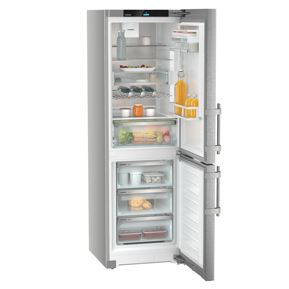 Liebherr 332L Bottom Mount Fridge with Easy Fresh and VarioTemp Right Hinge SCNSDH5253RHH hero image