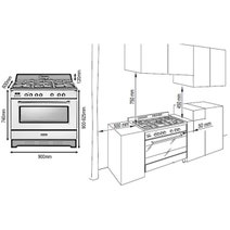Delonghi DEFV908R 90cm Freestanding Dual Fuel Oven/Stove hero image