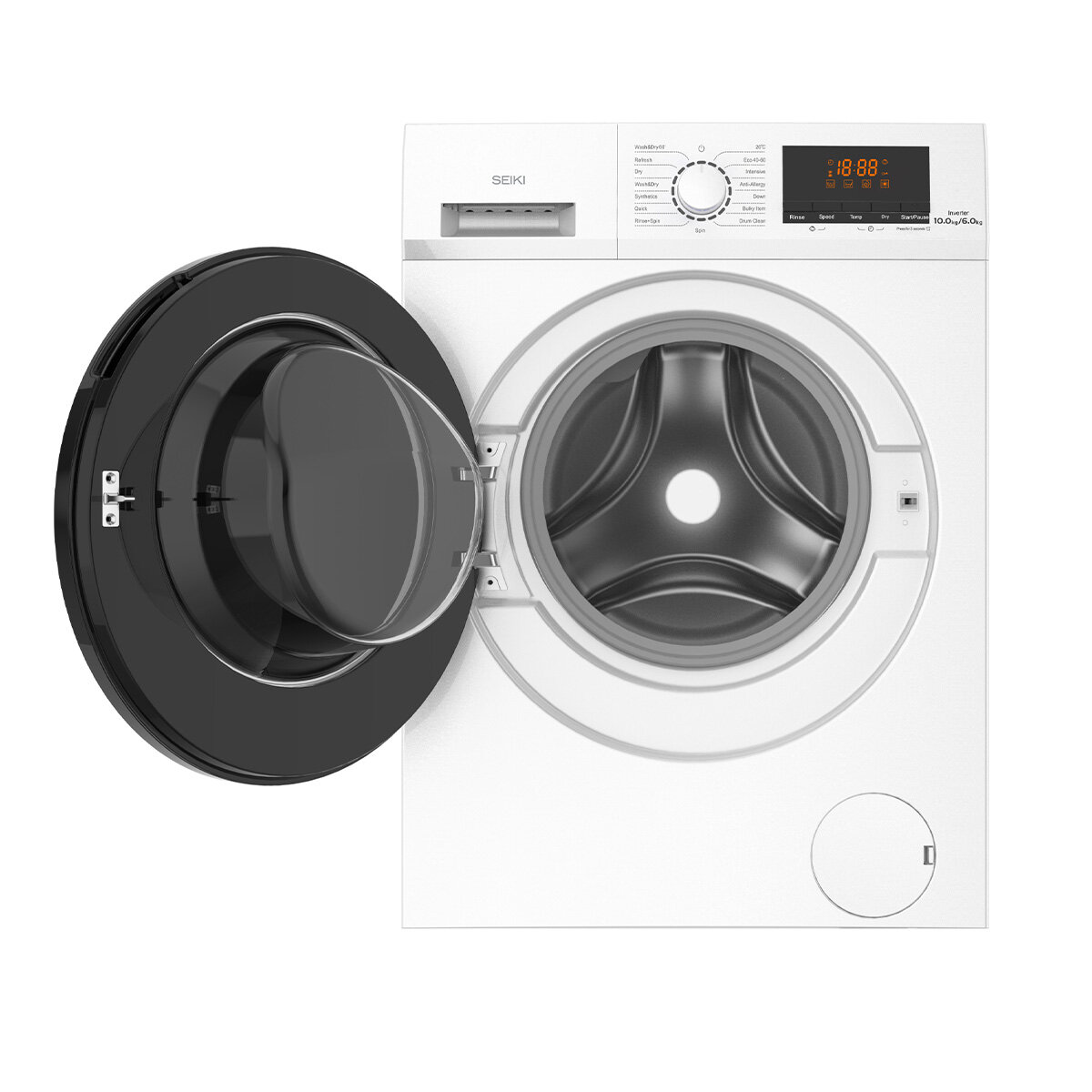 Seiki washer dryer combo top