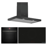 Bosch 60cm Built In Oven and 90cm Induction Cooktop with 90cm Wall Mounted Canopy Rangehood BSHCOOKPACK4 hero image