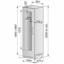 V-ZUG 72 Bottle V6000 WineCooler Built-In Wine Cabinet 5109700011 hero image