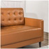 Zinus Benton Mid-Century Faux Leather Sofa 3 Seater - Cognac AU-USSBTF-3CL image NaN