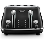 DeLonghi Icona Capitals 4 Slice Toaster Auckland Black CTOC4003BK hero image