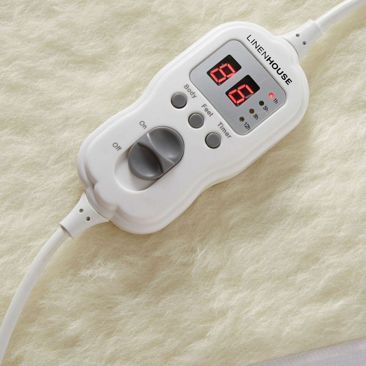 Linen House King Bed Electric Wool Blanket 01215D424 hero image