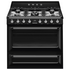 Smeg Victoria 90cm Dual Fuel Freestanding Oven/Stove Black TRA90BL2NPF image NaN