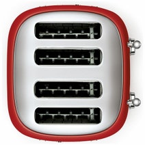 Smeg Temperature Control Kettle and Four Slice Toaster Breakfast Pack Red KLF04RDAUTSF03RDAU hero image