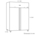 Husky CGN1400-AL 1172L Double Door Upright Fridge image NaN
